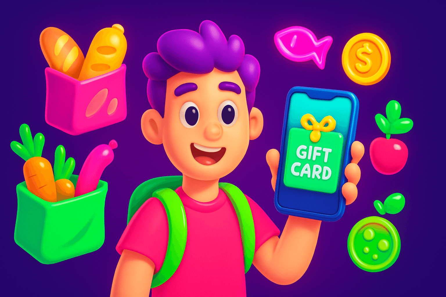 Free gift card apps for groceries and food savings