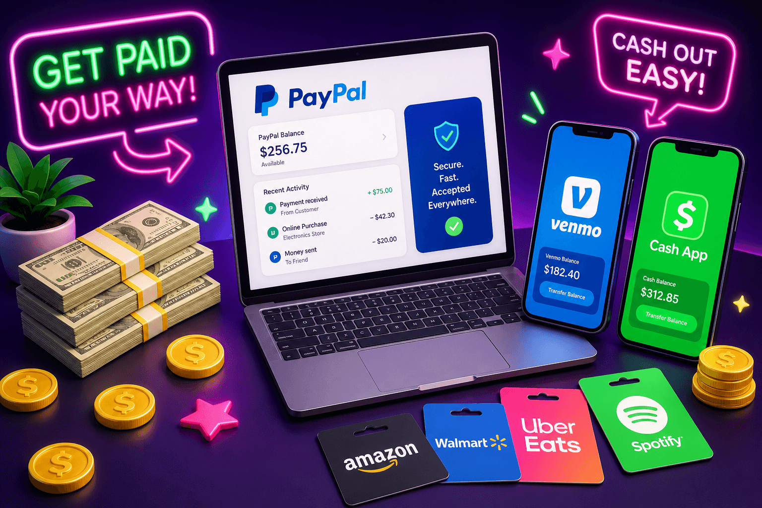 How to Move Money from Multiple Cash Apps to PayPal
