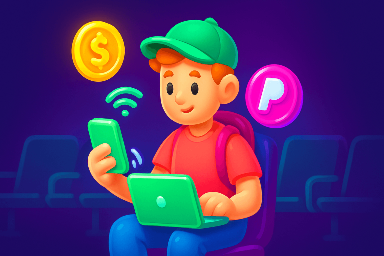 Low-data reward apps that work on weak connections