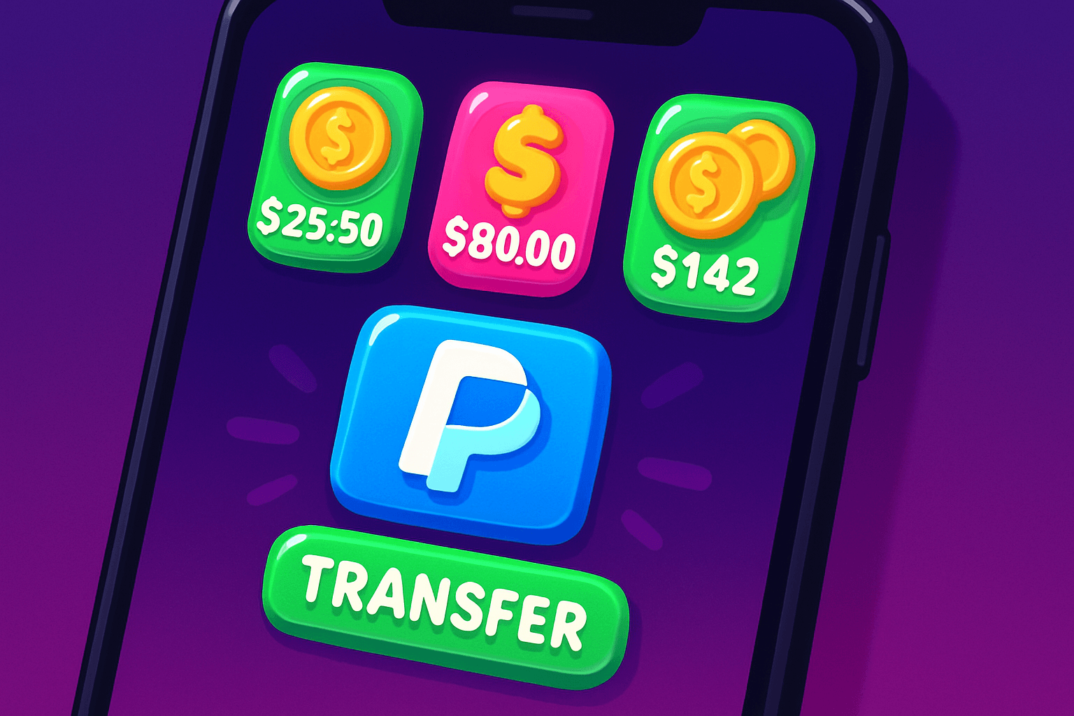 Move small app balances into PayPal safely and cheaply
