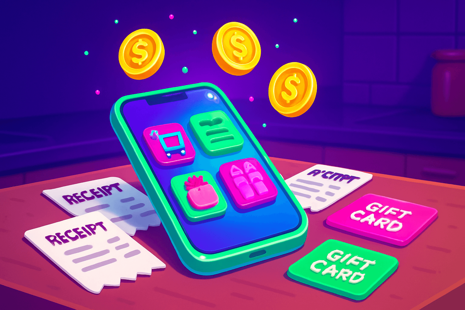 Stack Receipt Apps to Redeem Gift Cards Faster