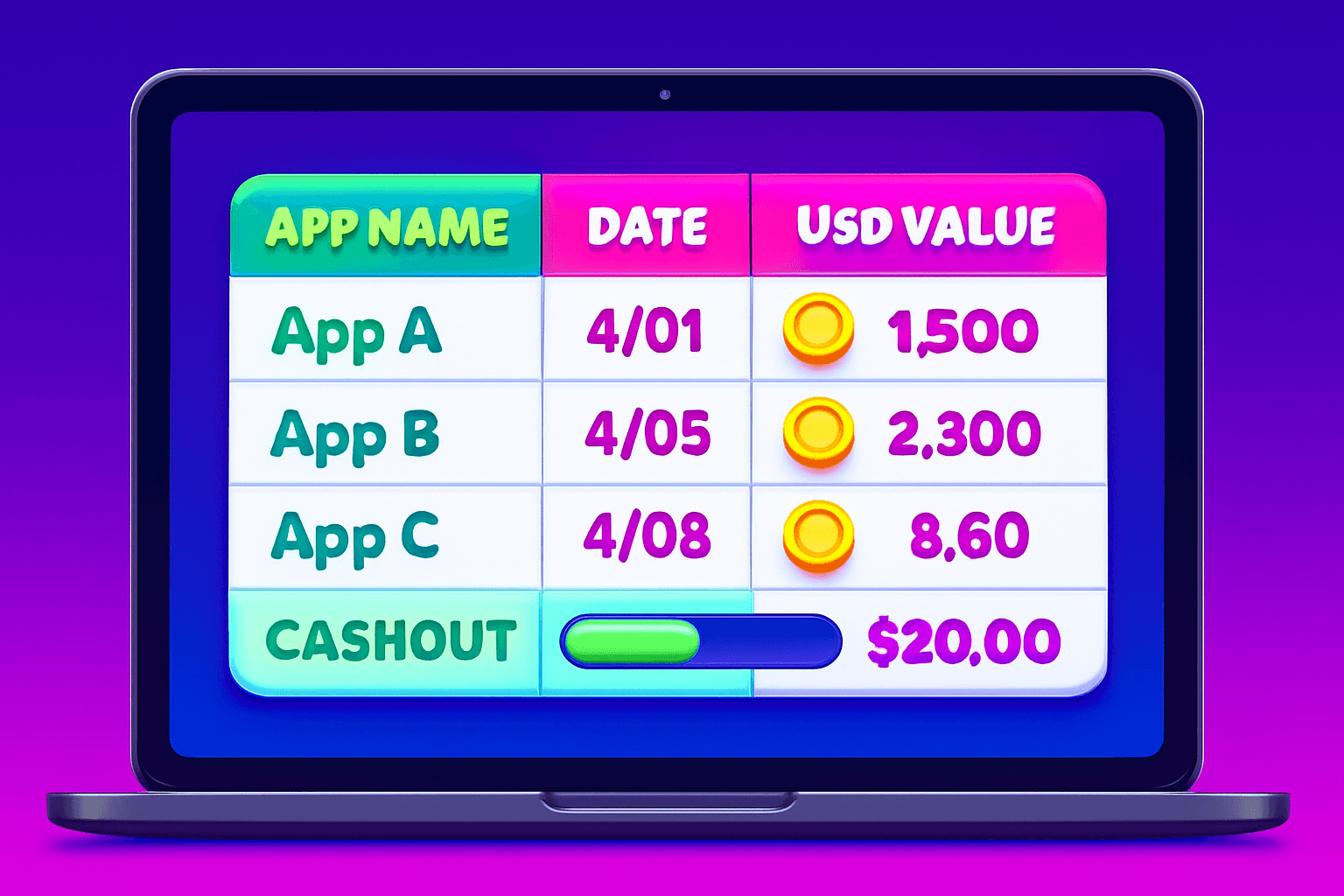 Track All Your App Earnings with One Simple Spreadsheet