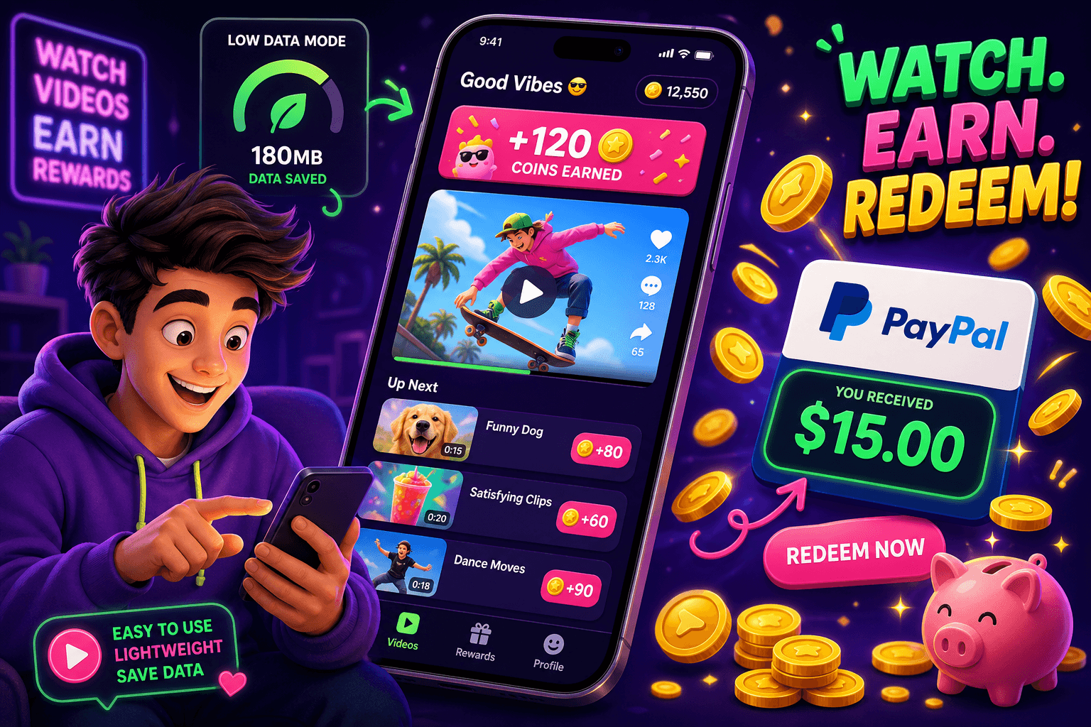 Best Low-Data Video Watch Apps That Actually Pay